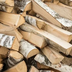 Brænde^Brændetårn ovntørret birk 1,8 m³