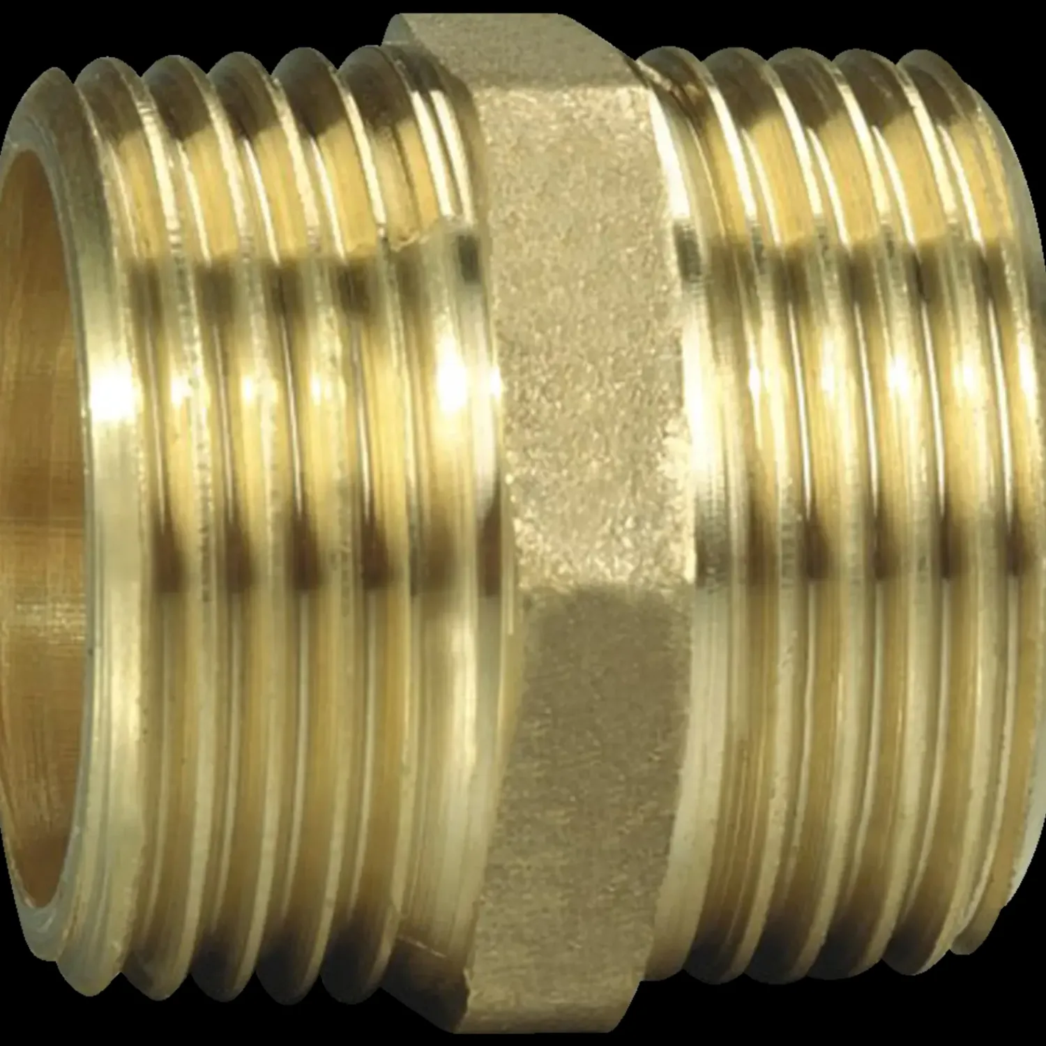 Vvs-Fittings Og Rør^Brystnippel 1/2"x3/8" messing