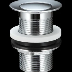 Afløb Og Rør^Bundventil u/overløb 1 1/4"x8 cm krom