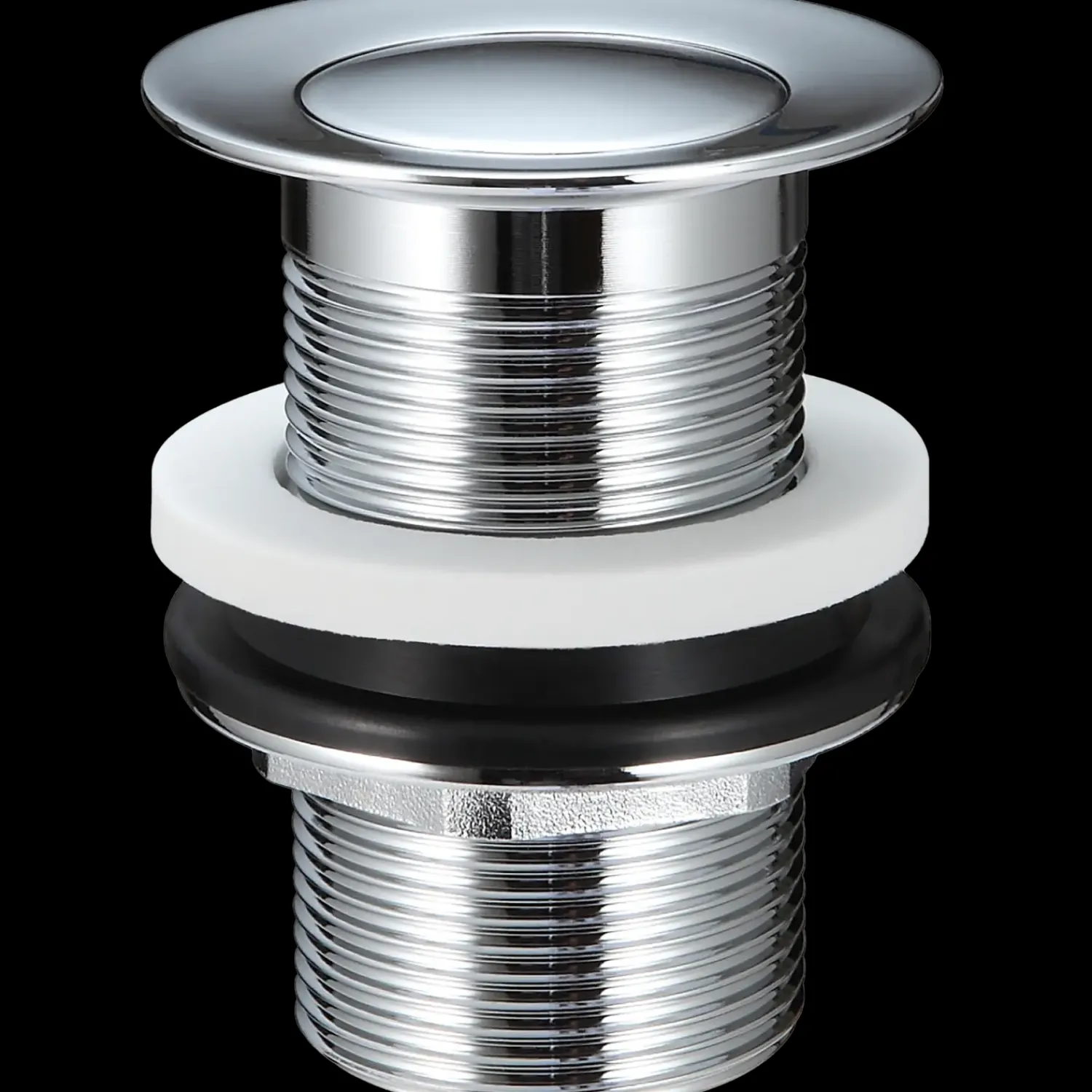 Afløb Og Rør^Bundventil u/overløb 1 1/4"x8 cm krom