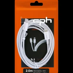 Gadgets Og Elektronik^Bycph Kabel - USB-C til Lightning, 2 m