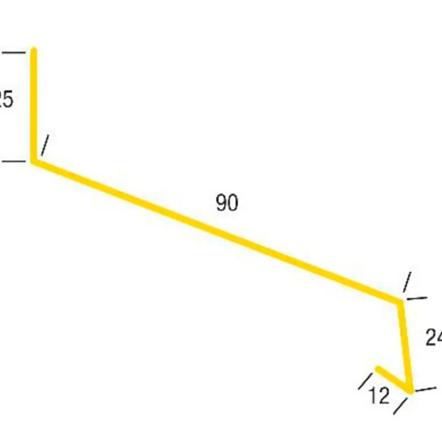 Outlet Bygtjek sålbænk 90x1000 mm sort