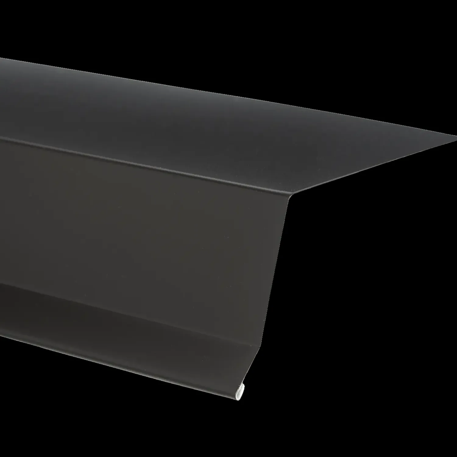 Bygtjek Tilbehør Til Tage Og Tagrender^tagfod 55x80x1000 mm sort alu