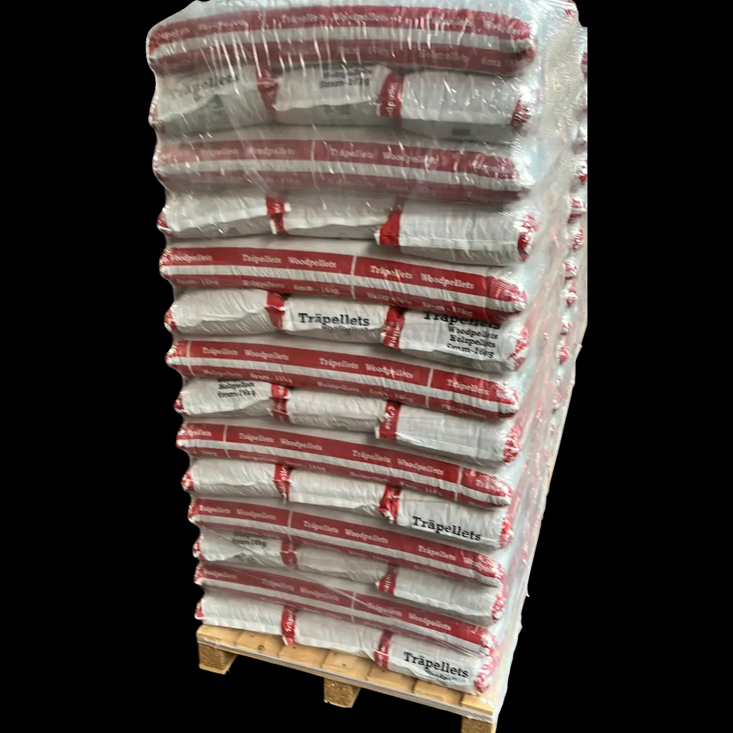 Clearance Calorius træpiller 8 mm - palle med 896 kg / 56 poser á 16 kg