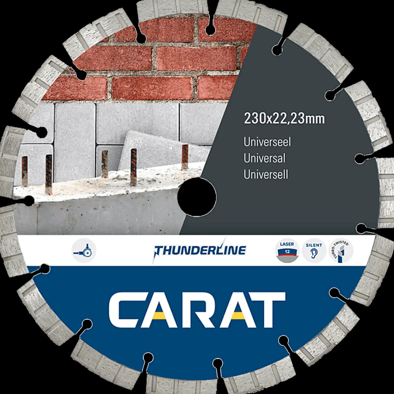 Outlet Carat CEB-TT diamantklinge universal Ø125 mm