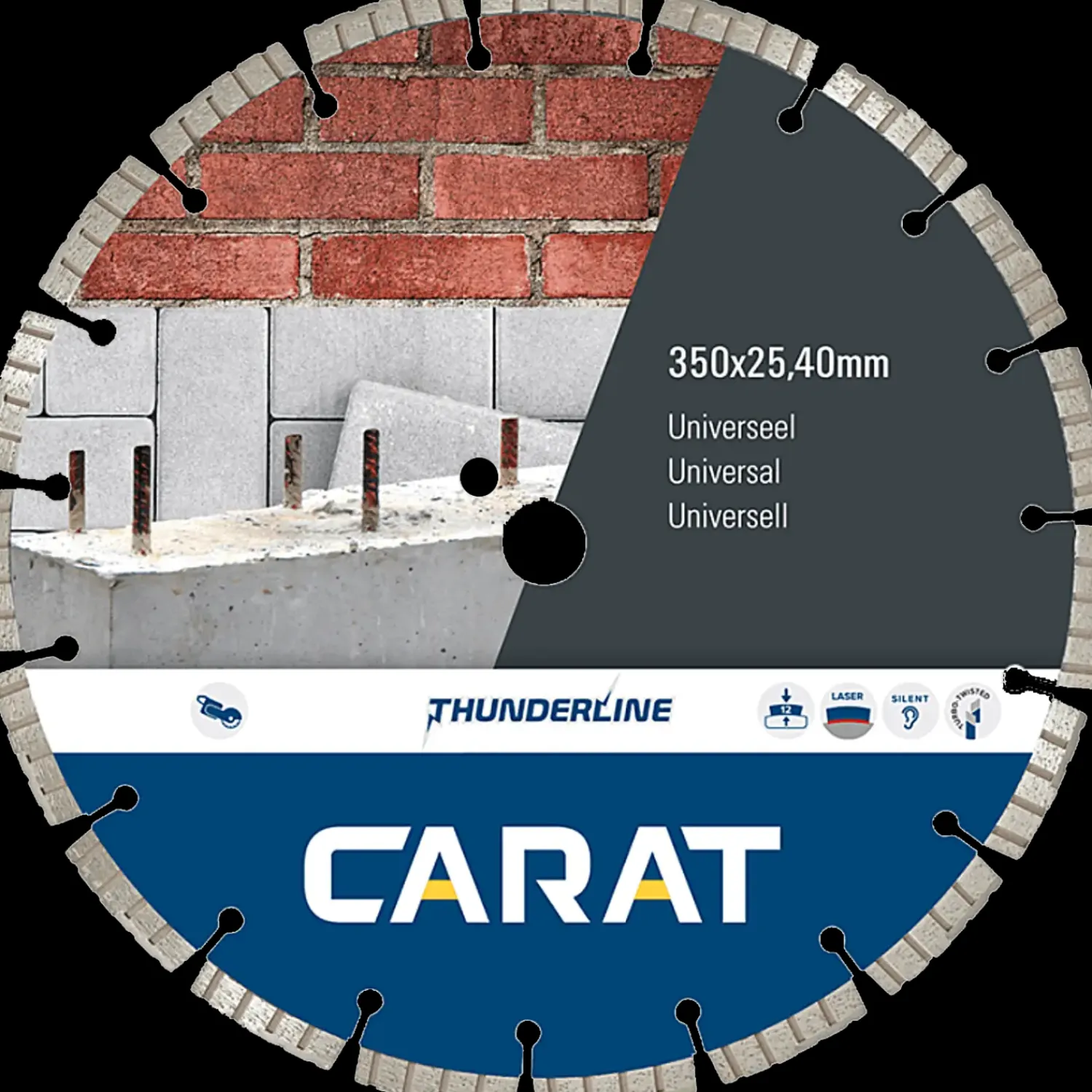 Clearance Carat CEBTT Thunderline universalklinge Ø350 mm