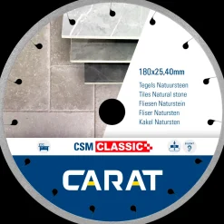 Klinger Til Vinkelslibere^Carat CSMP premium silent diamantklinge fliser Ø125 mm