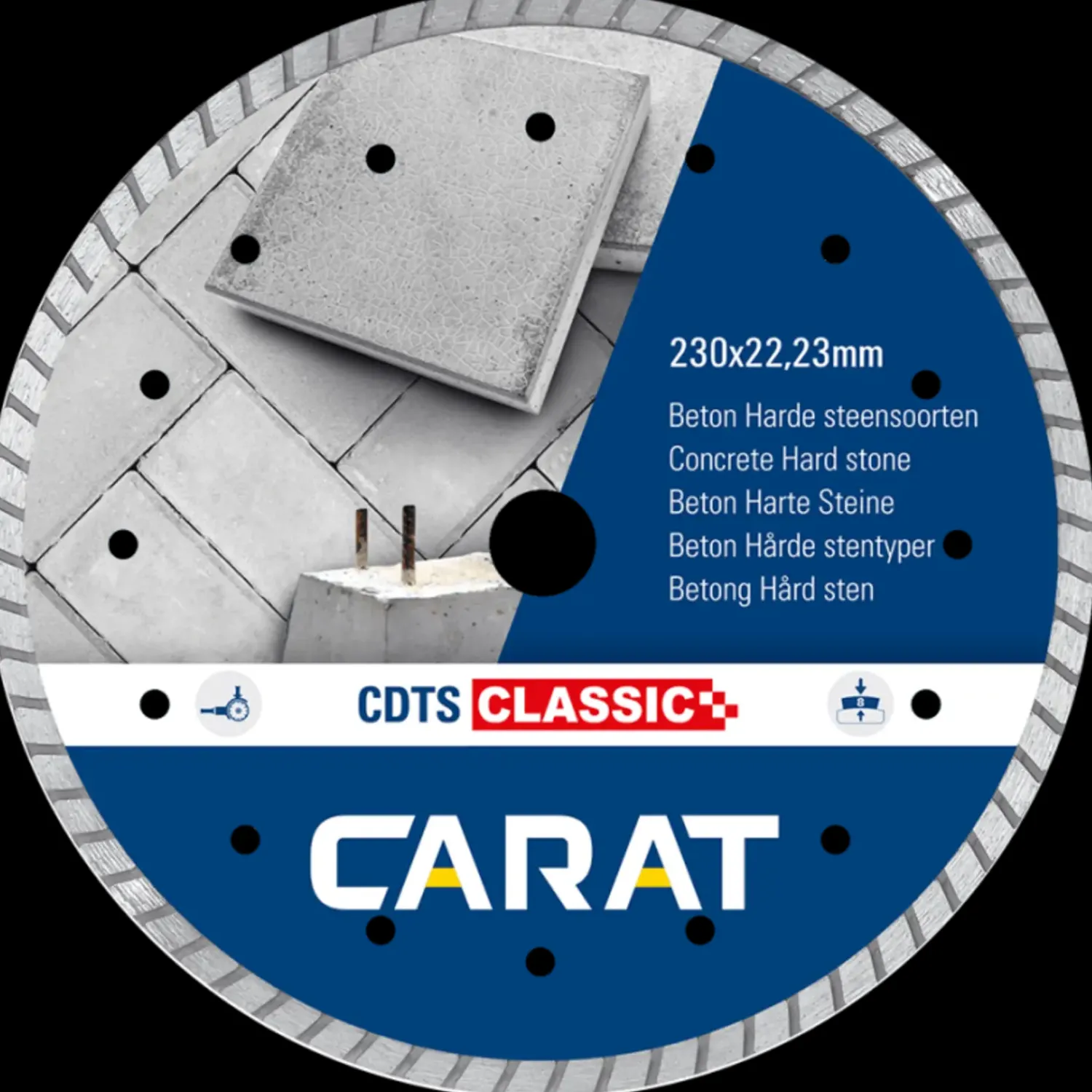 Online Carat diamantklinge CDTS med turbosegment 230 mm