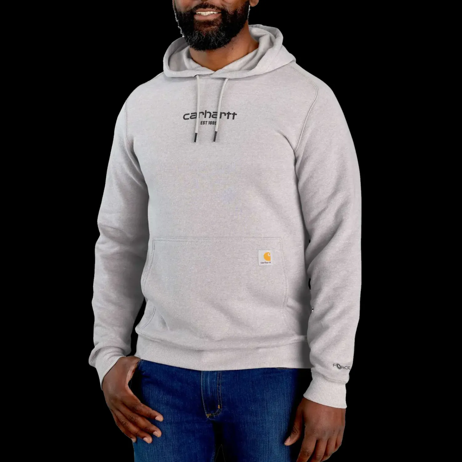 Discount Carhartt 106655 logo graphic sweatshirt lys grå str. M