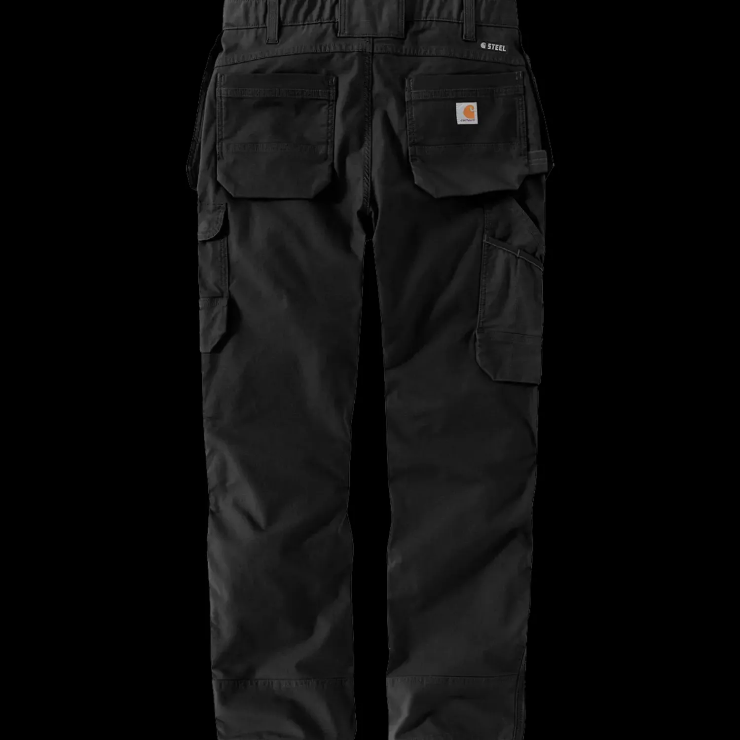 Outlet Carhartt 105070 steel cargo multi-pocket bukser Sort str. 36-32