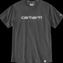 New Carhartt force s/s logo graphic t-shirt koksgrå str. XL