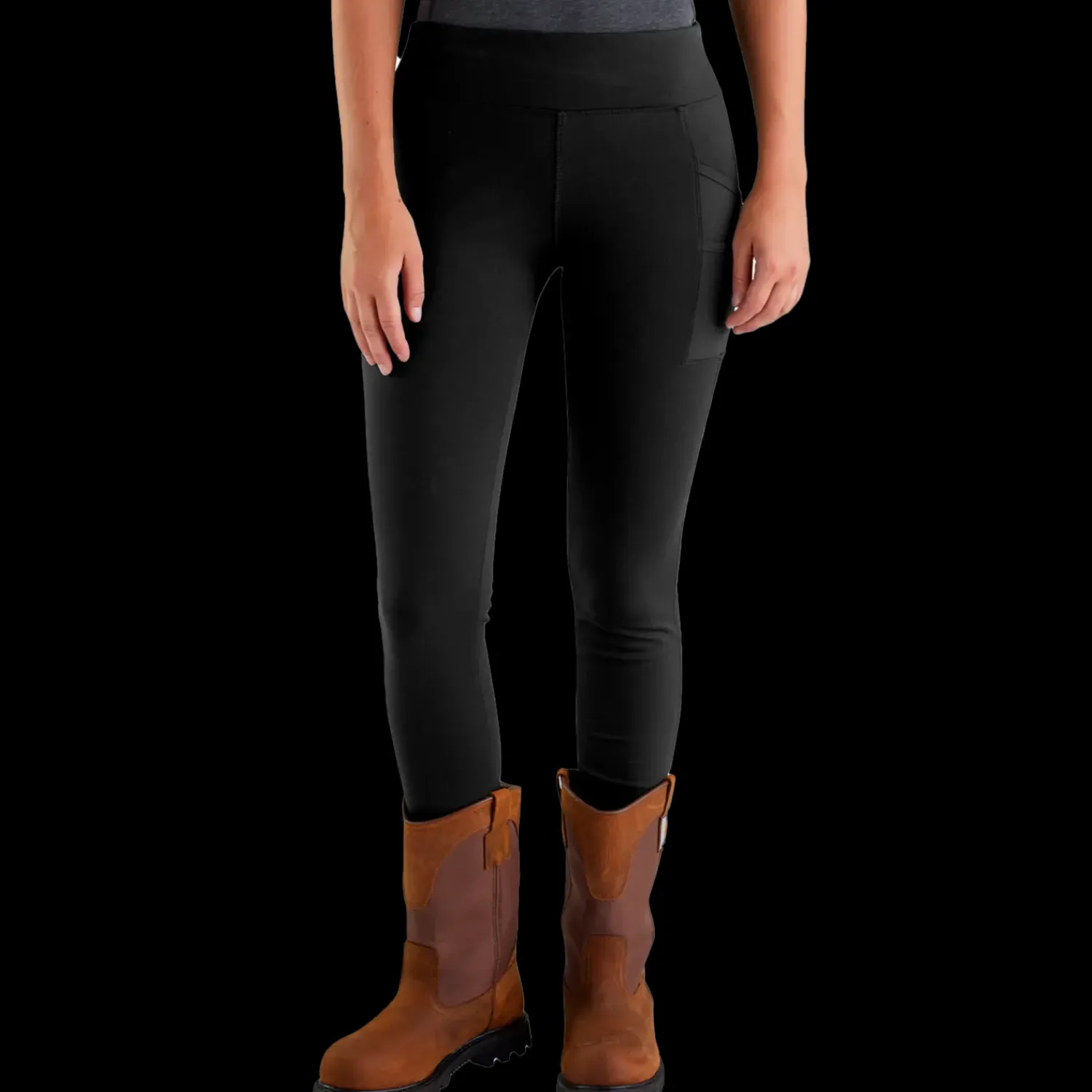 Arbejdsbukser^Carhartt Force utility dame leggings sort str. M