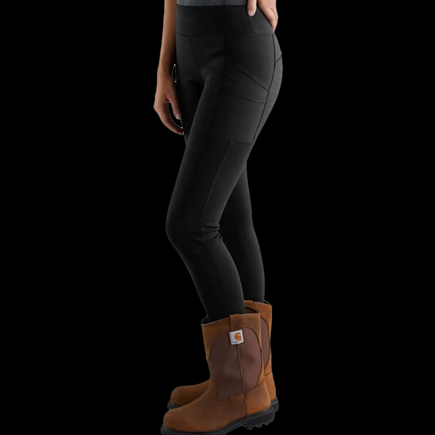 Arbejdsbukser^Carhartt Force utility dame leggings sort str. M