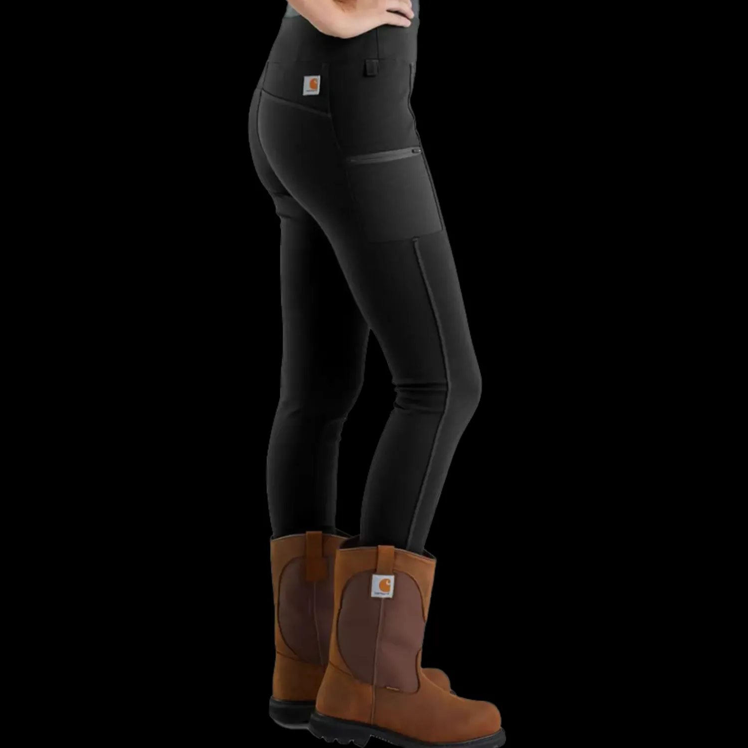 Arbejdsbukser^Carhartt Force utility dame leggings sort str. M