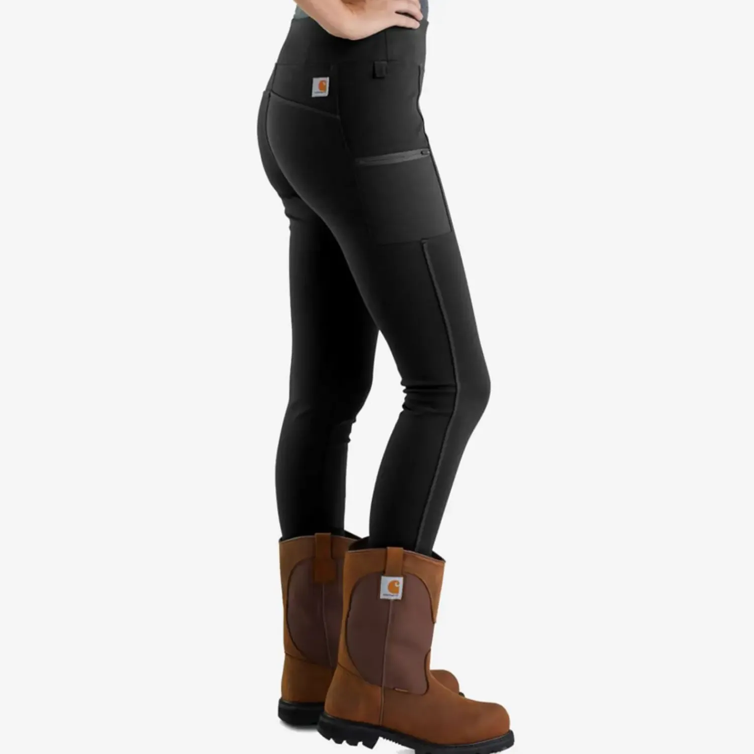 Arbejdsbukser^Carhartt Force utility dame leggings sort str. M