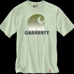 T-Shirts^Carhartt heavy S/S C graphic t-shirt grøn str. L