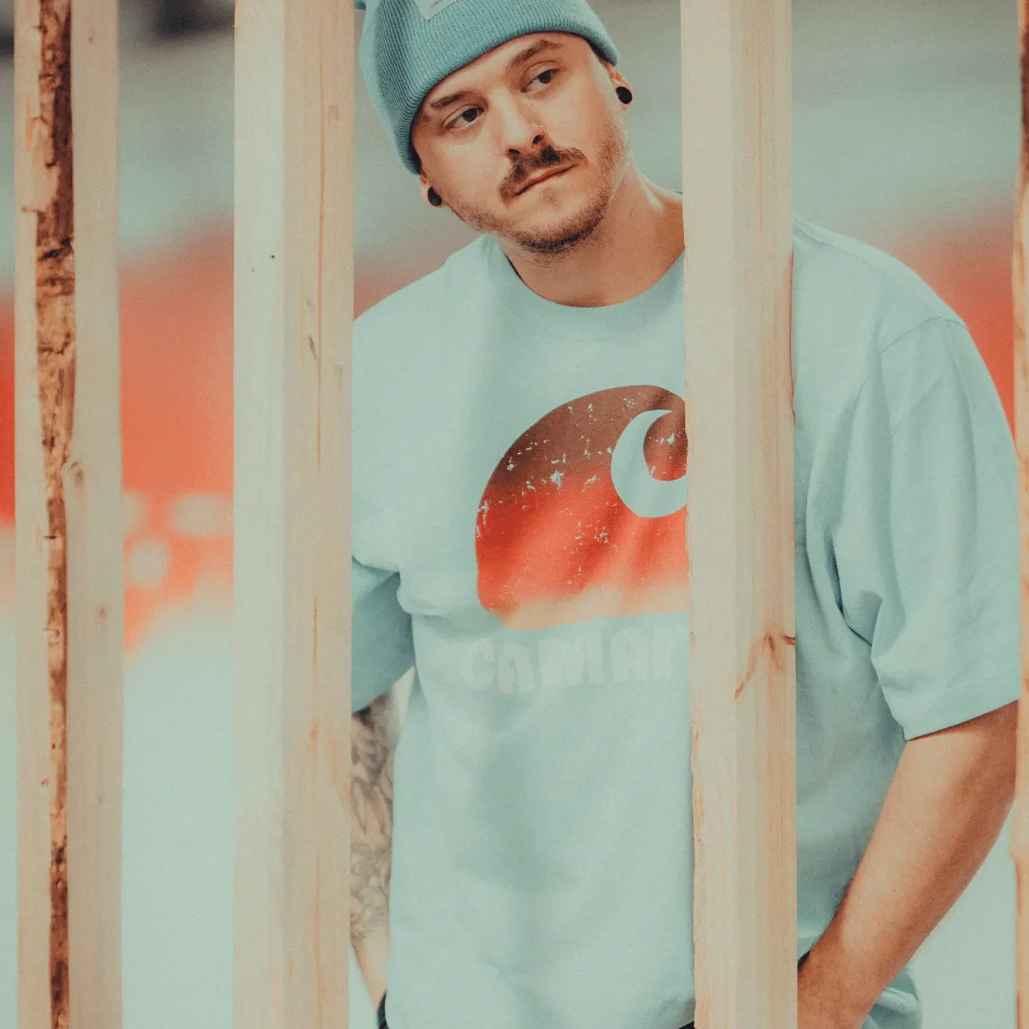 T-Shirts^Carhartt heavy S/S C graphic t-shirt grøn str. L