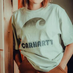T-Shirts^Carhartt heavy S/S C graphic t-shirt grøn str. L