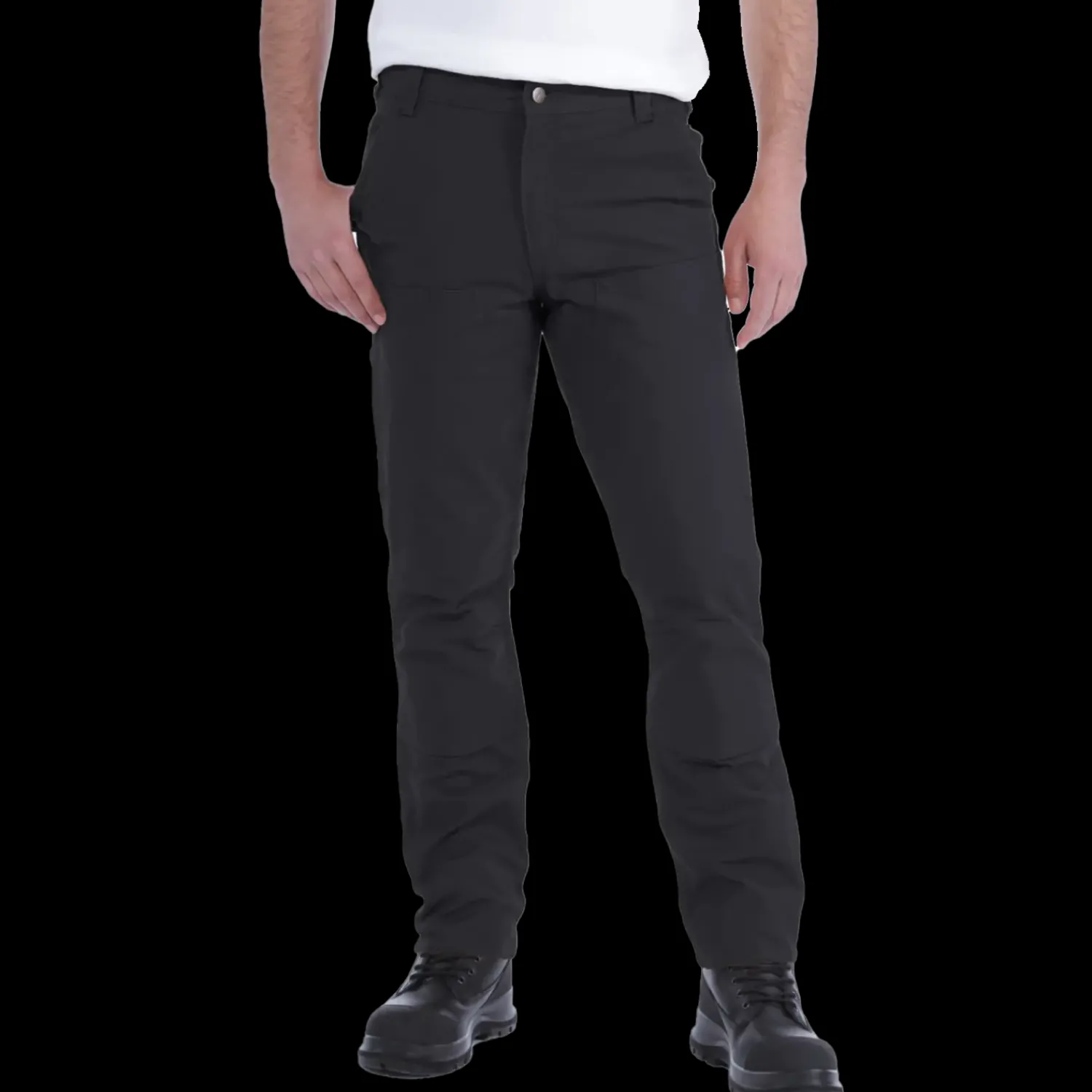 Arbejdsbukser^Carhartt Stretch Duck Double bukser sort str. 34/34