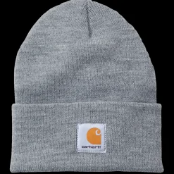 Carhartt Huer, Kasketter Mv.^strikhue med logo heather grey