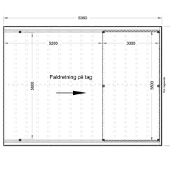 Davidsen Christian dobbelt carport med redskabsrum 836x630 cm - m/plast trapeztag