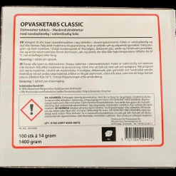 Rengøringsartikler|Tilbehør Til Kontor Og Værksted^Classiv opvasketabs 100 stk.