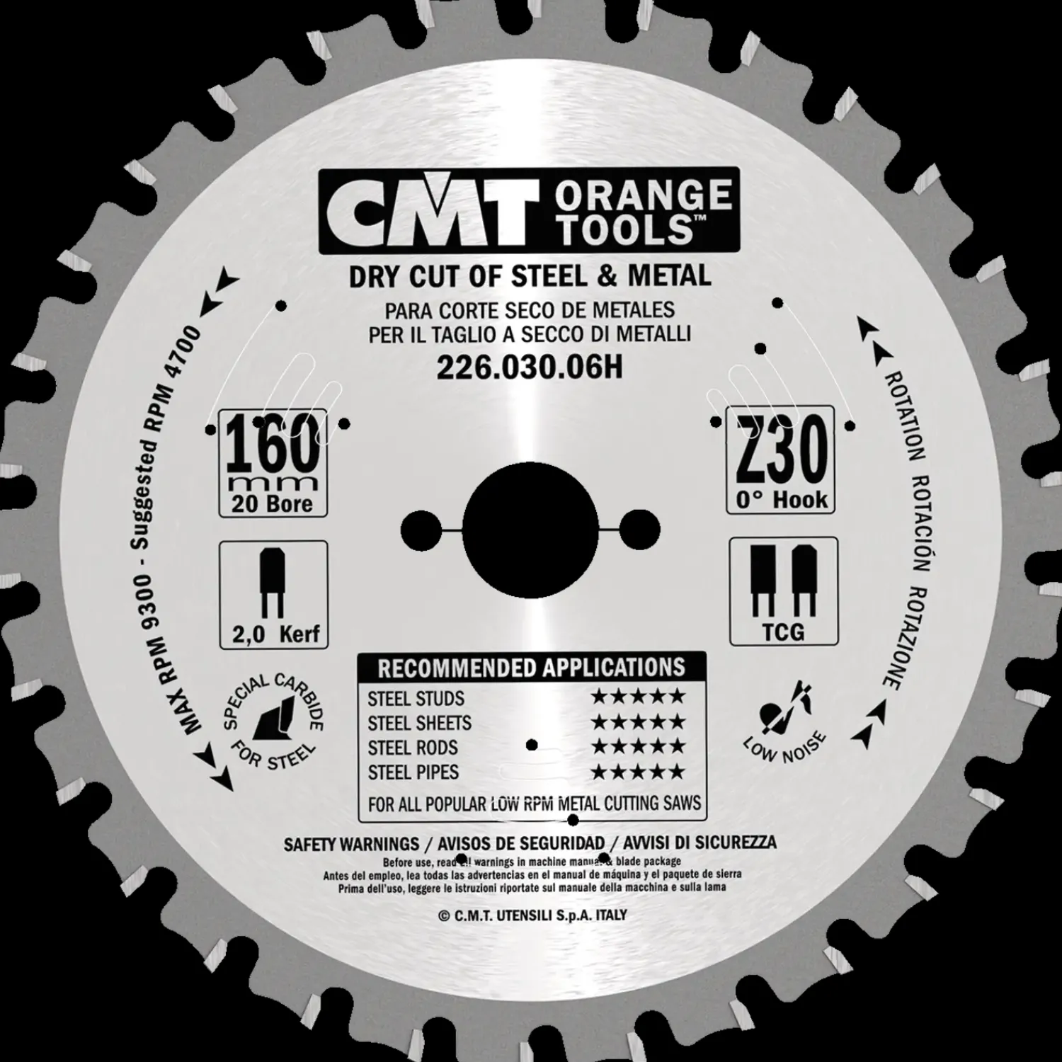 Best CMT savklinge dry-cut 160x2,6x20 mm Z30