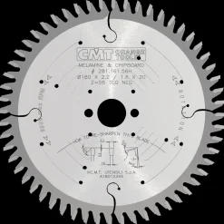 Clearance CMT savklinge til bordsave Ø160 mm laminat- og spånplader