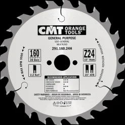 CMT Rundsavklinger^savklinge 160x2,2x20 mm Z24W