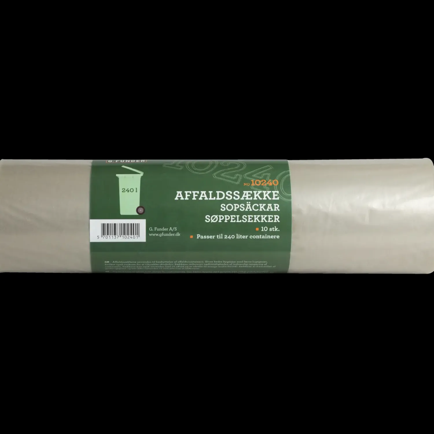 Affaldssortering|Tilbehør Til Kontor Og Værksted^Container affaldssække 140 L standard