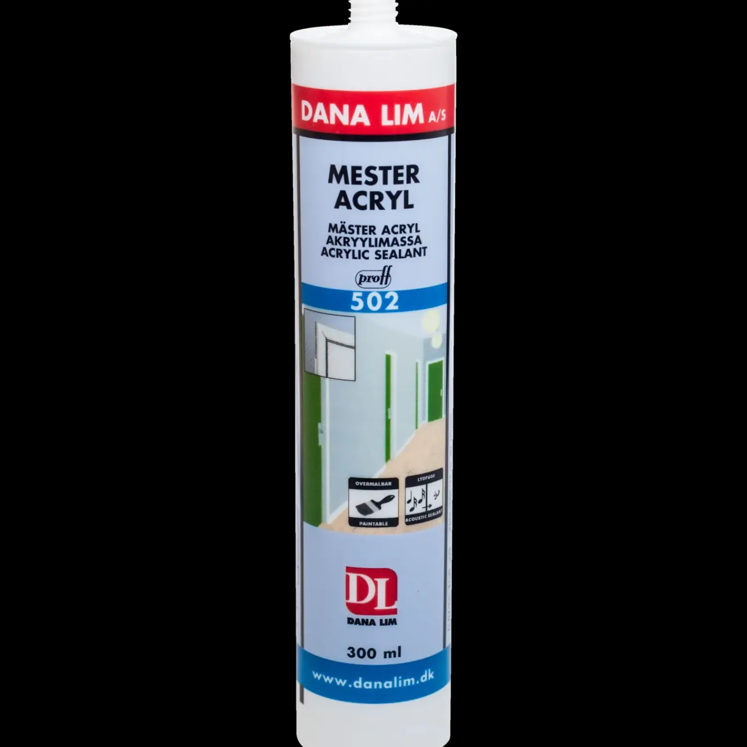 Dana Lim Dana Proff mester acryl 502 hvid 300 ml