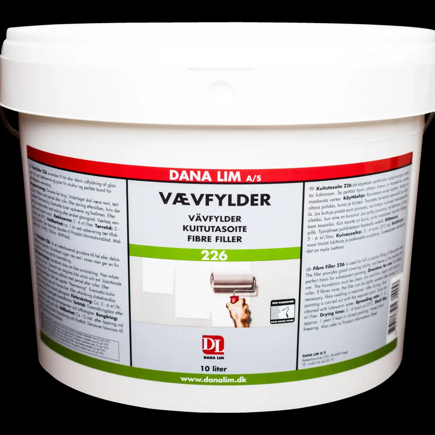 Dana Lim Væggrunder^Dana vævfylder 226 glasvævsgrunder 10 L