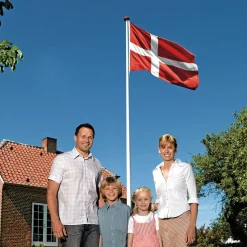 Best Danomast flagstang 8 m inkl. spændebeslag og Dannebrog