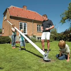 Danomast Flagstænger Og Tilbehør^flagstang 8 meter med vippebeslag, knop, line og lineholder