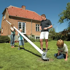 Danomast Flagstænger Og Tilbehør^flagstang 8 meter med vippebeslag, knop, line og lineholder