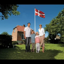 Outlet Danomast flangstang 8 meter med knop, line og lineholder