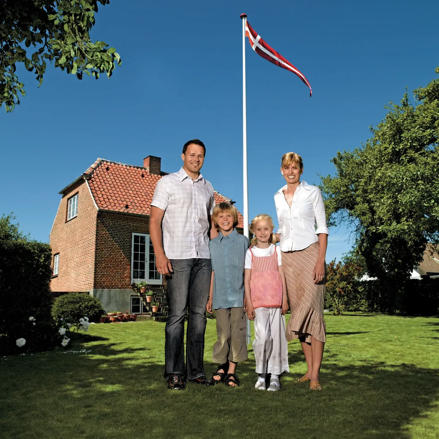 Outlet Danomast flangstang 8 meter med knop, line og lineholder