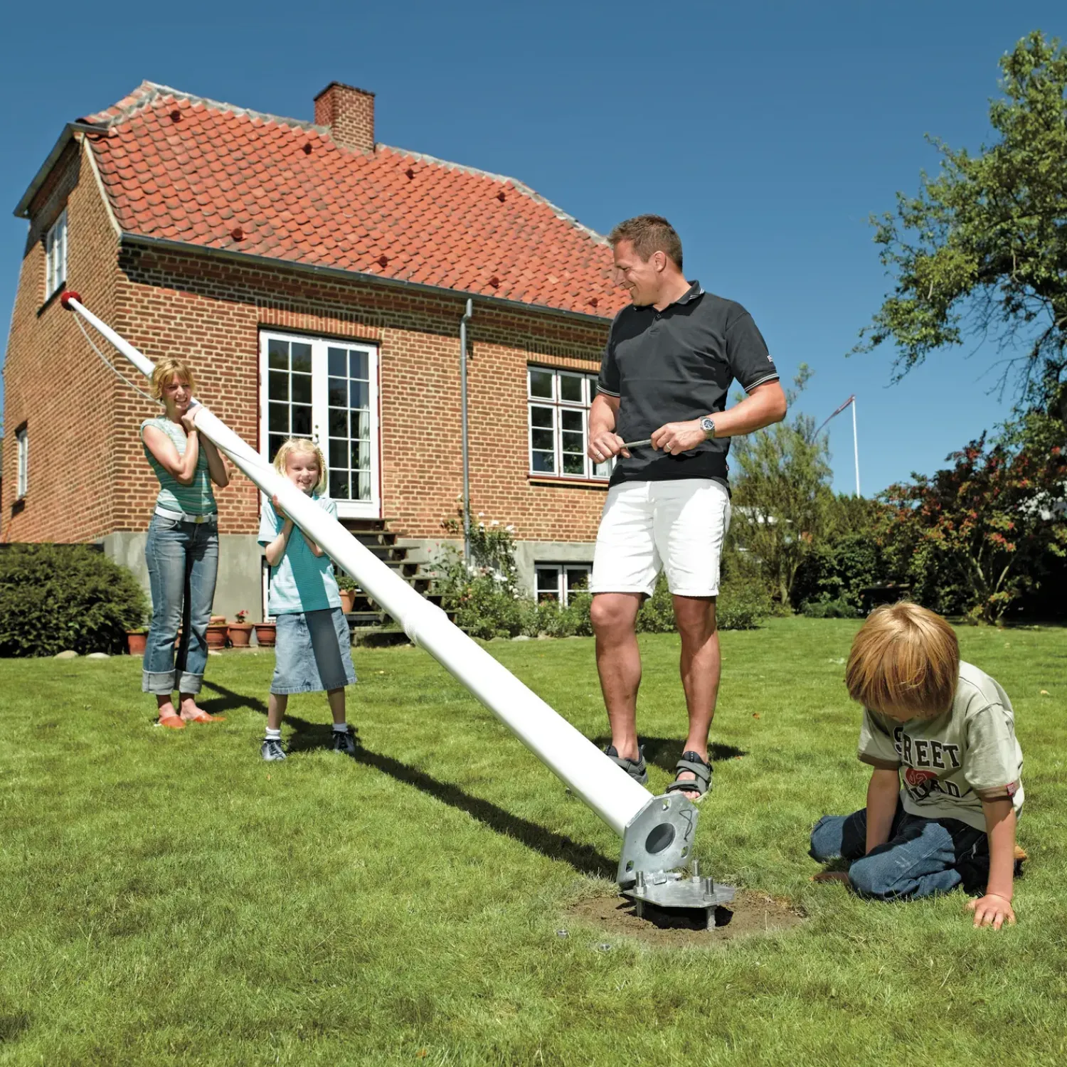 Danomast Flagstænger Og Tilbehør^glasfiber flagstang inkl. flag og montering