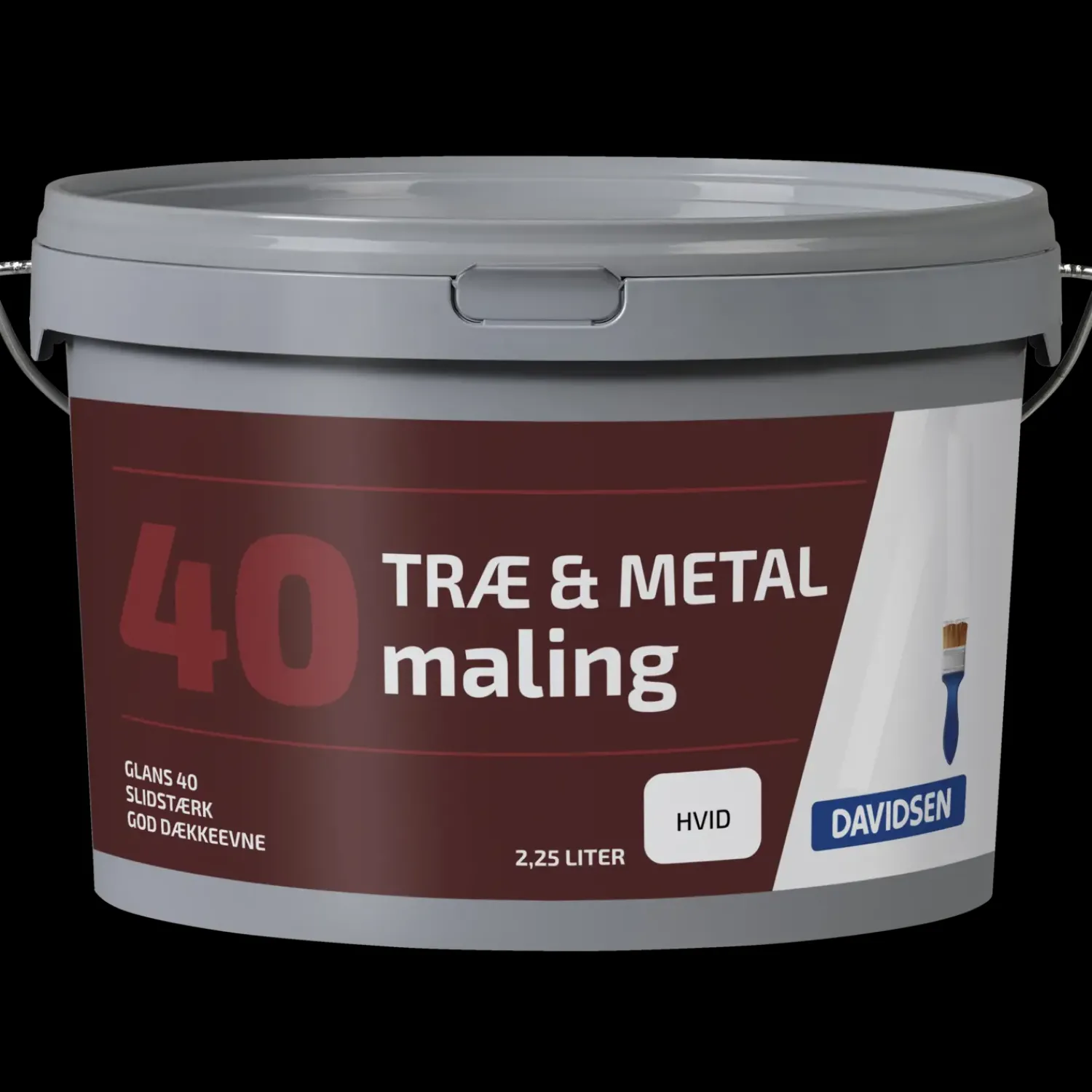 Discount Davidsen træ- og metalmaling 40 hvid 2,25L