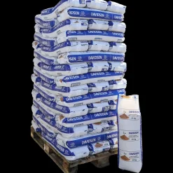 Træpiller^Davidsen træpiller 8 mm - palle med 900 kg / 60 poser á 15 kg