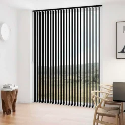 Gardiner|Tilbehør Til Kontor Og Værksted^Debel lamelgardin komplet D´Lux sort 100x250 cm