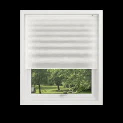 Debel plisségardin London, hvid 60x130 cm.