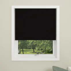 Debel Gardiner|Tilbehør Til Kontor Og Værksted^rullegardin uni sort 80x175 cm