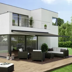 New Debel Sigma markise med motor 400x300 cm sort