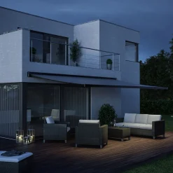 New Debel Sigma markise med motor 400x300 cm sort