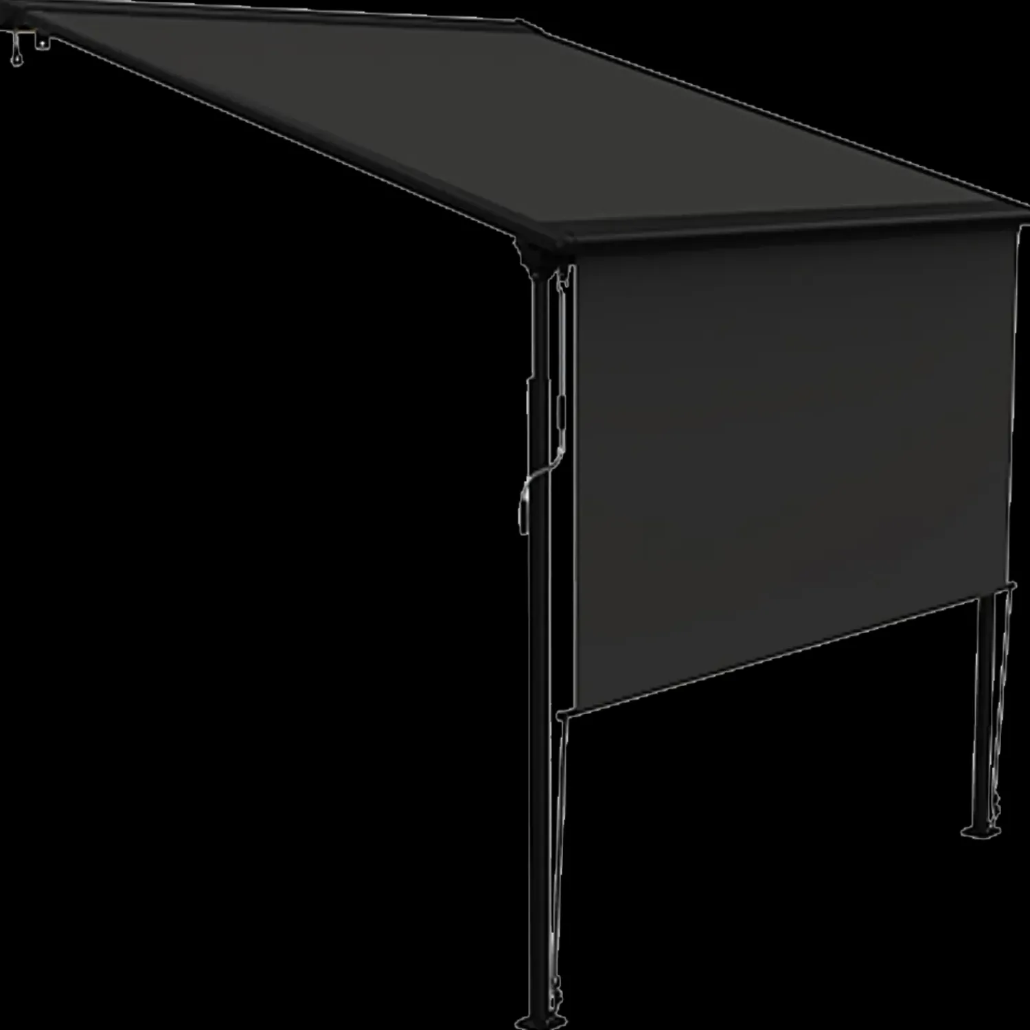 Debel Pergolaer Og Markiser^Sigma pergolamarkise med LED-lys 500x400 cm sort