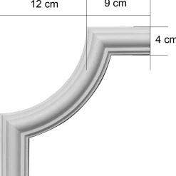 Decosa Stuk Og Rosetter^buer FP40 4 stk