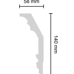 Outlet Decosa stukliste G39 58x140 mm 2 m
