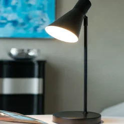 Outlet Dyberg Larsen Denver bordlampe 37,5x12,5x12,5 cm mat sort