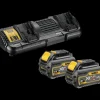 DeWALT Batterier Og Opladere^DCB132T2 18/54V XR flexvolt dobbeltlader  2x6.0 Ah batterier